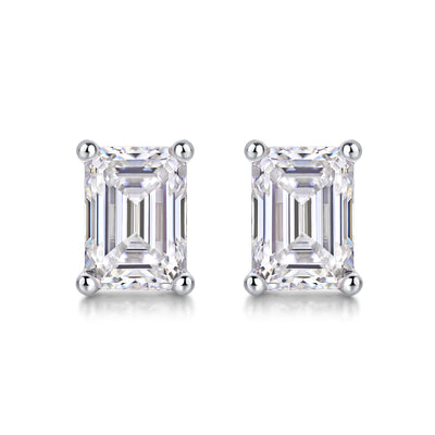 1Sink Into Luxury Fashion Diamond Earrings Studs Set With Mosan Diamond Silver Ornaments Prohibit TikTok sales - 5 - CJ