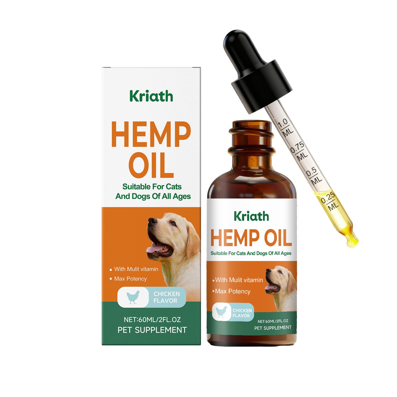 Cat And Dog Hemp Seed Oil Vitality Drops - 0 - CJ