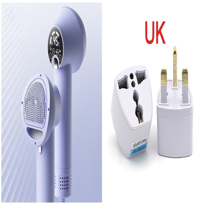 Smart Pet Hair Dryer Dog Golden Retriever Cat Grooming Hairdressing Blow & Comb Silent No Harm Pet Cleaning Supplies Pet Products - 0 - CJ - Purple - UK - CJMY175296009IR