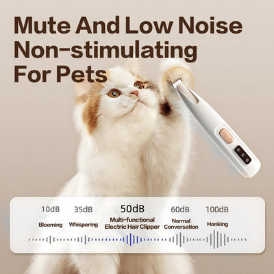 New Pet Claw Trimmer 1 - Pack Rechargeable Silent Pet Hair Trimmer Professional Pet Grooming Kit Cordless Waterproof LED Precision Trimming Home Pet Hair Trimmer - 5 - CJ
