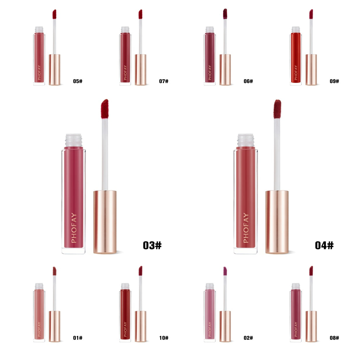 PHOFAY Non - Sticky Lip Gloss - 4 - CJ