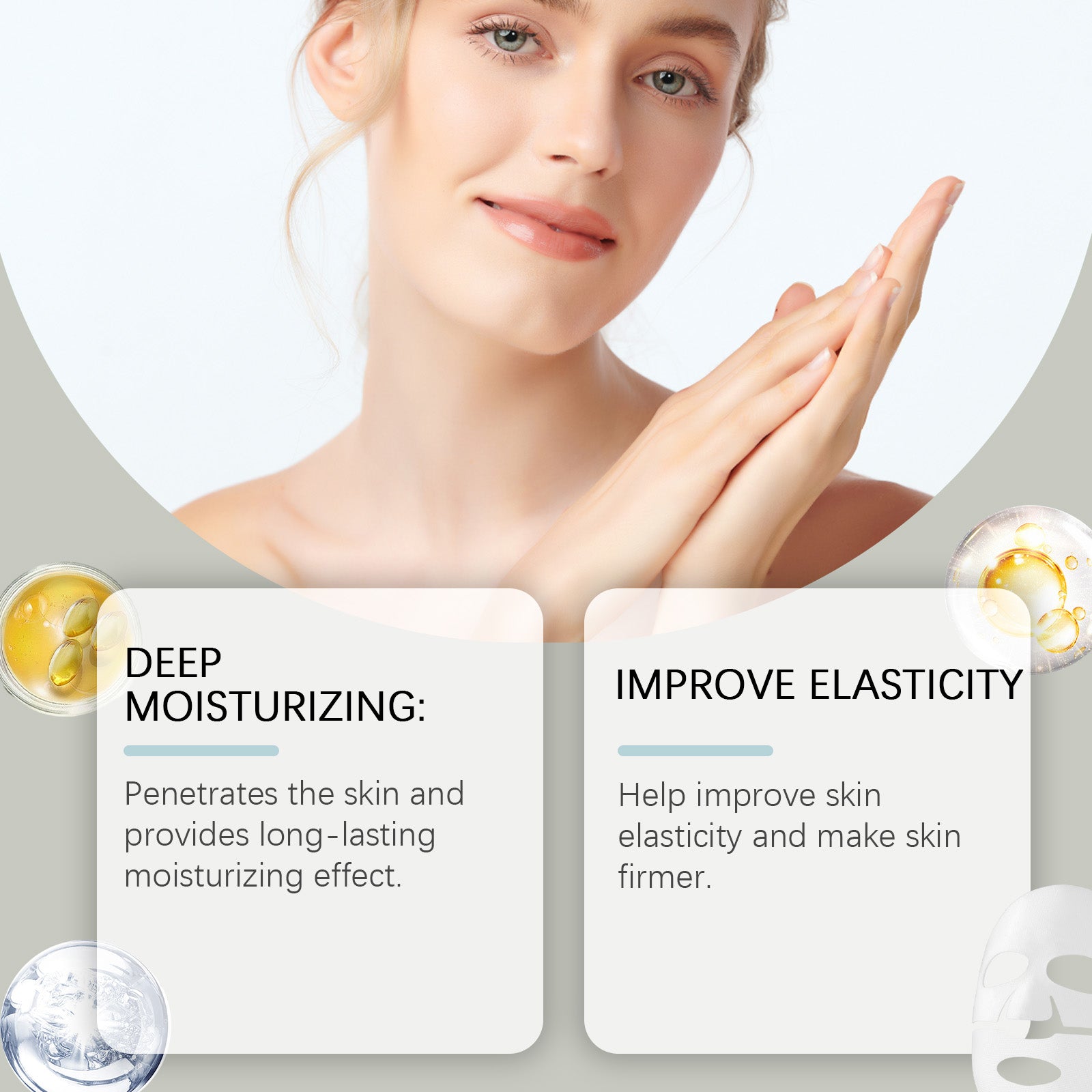 Hoygi Collagen Moisturizing Mask (Bag) Firming Skin Care Moisturizing Hydrating And Nourishing Facial Lifting Care Mask - 5 - CJ