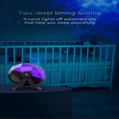 Galaxy Starry Sky Projection Lamp, Indoor Atmosphere Lighting Decoration - 5 - CJ