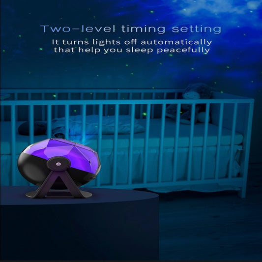 Galaxy Starry Sky Projection Lamp, Indoor Atmosphere Lighting Decoration - 5 - CJ