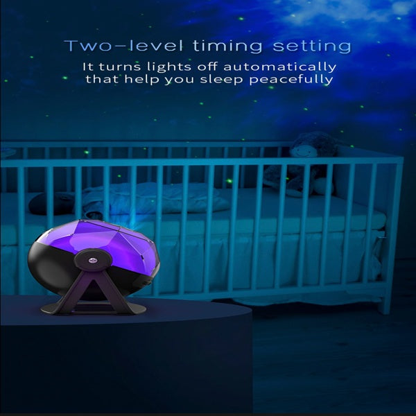 Galaxy Starry Sky Projection Lamp, Indoor Atmosphere Lighting Decoration - 5 - CJ