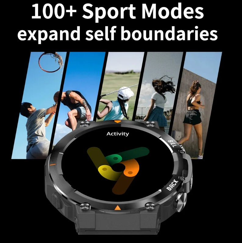 MAX18 Men Smartwatch AMOLED1.43inch Big Screen BT Calls Gesture Control AI Voice Sports Smart Watch Men - 5 - CJ