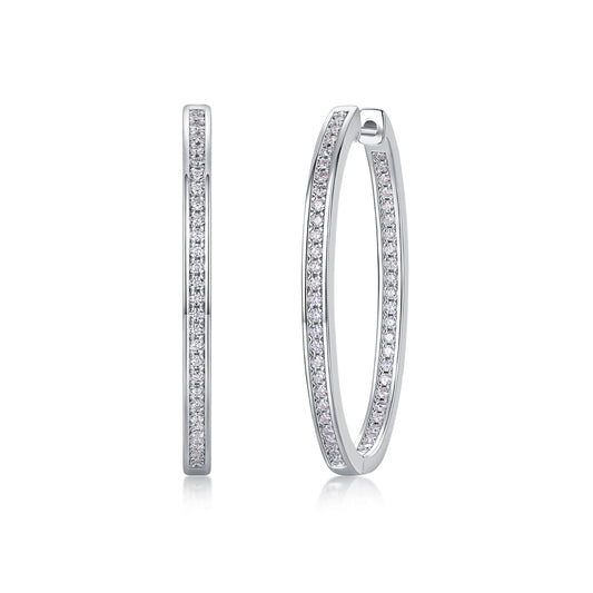 1Born Female Master Luxury Fashion Diamond Earrings Stud Inlaid With Mosan Diamond Silver Jewelry Prohibit TikTok sales - 5 - CJ