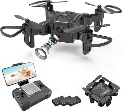 DE  V2 Mini Drone Selfie WIFI FPV With HD Camera Foldable Arm RC Quadcopter Toy - 5 - CJ