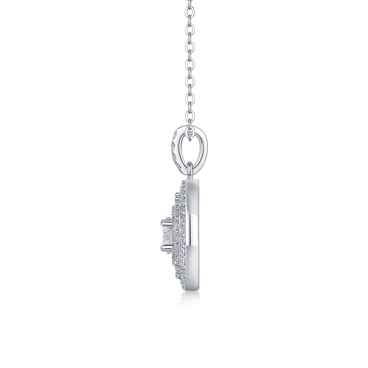 1White Dune - A Fashionable And Luxurious Diamond Jewelry Pendant Set With Moissanite S925 Sterling Silver And Platinum Plating Prohibit TikTok sales