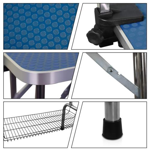 36 Inch Folding Dog Pet Grooming Table Heavy Duty Stainless Steel Pet Dog Cat Grooming Table - 5 - CJ