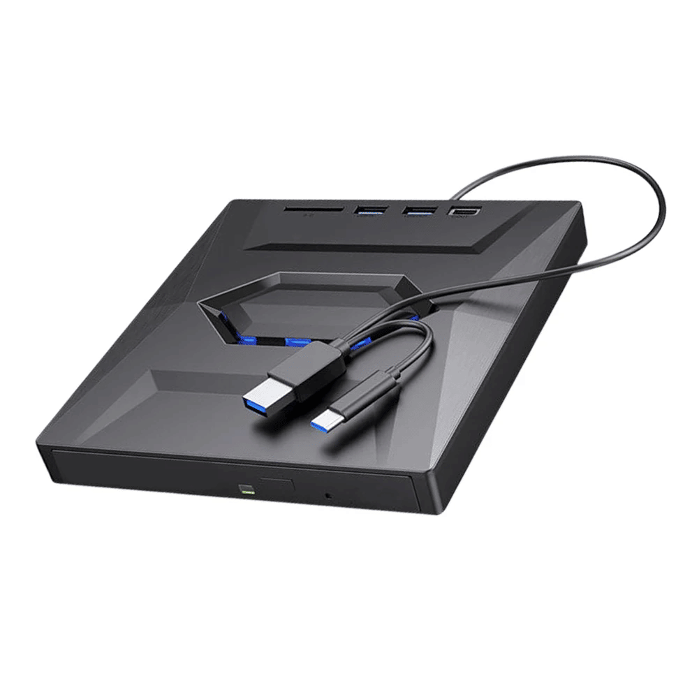 External CD DVD Drive USB 3.0 Writer Burner Player For PC Laptop Windows 11 10 - 5 - CJ