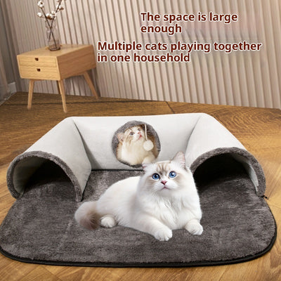 U - shaped Cat Tunnel Channel Rolling Dragon Removable And Washable - 0 - CJ