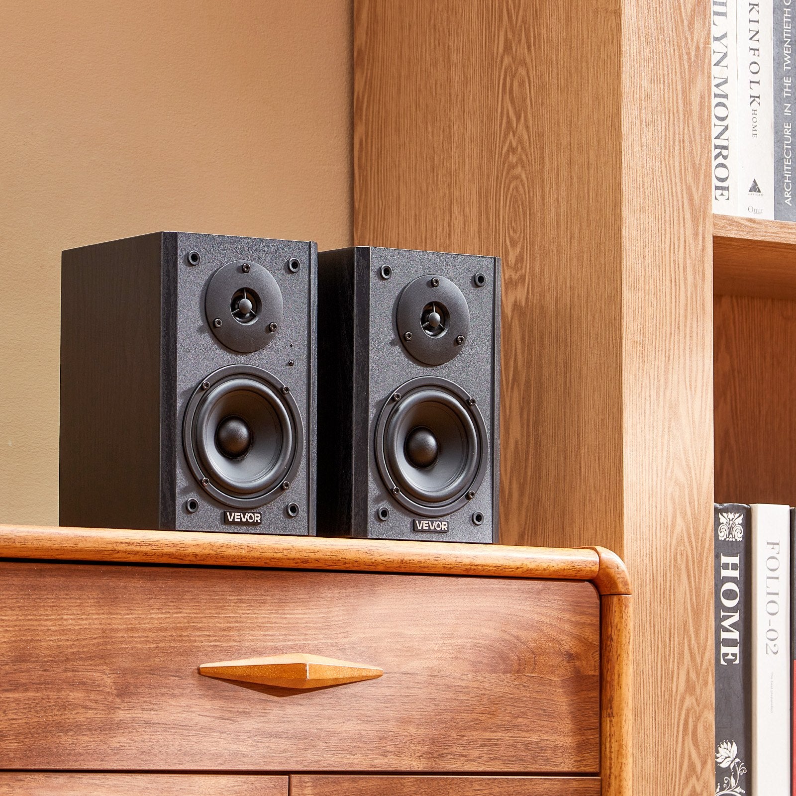Active Powered Bookshelf Studio Monitor Speakers 20W X2 Bluetooth Coaxial Stereo - 5 - cjdropshipping