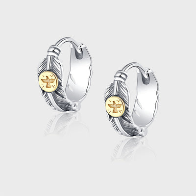 S925 Sterling Silver Heavy Industry Personality Thai Silver Bird Eagle Earring Earrings - 4 - CJ