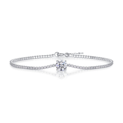 1Dawn Dew Beads Luxury Fashion Mossan Diamond Silver Jewelry Comparable To Natural Diamond Bracelet Prohibit TikTok sales - 5 - CJ