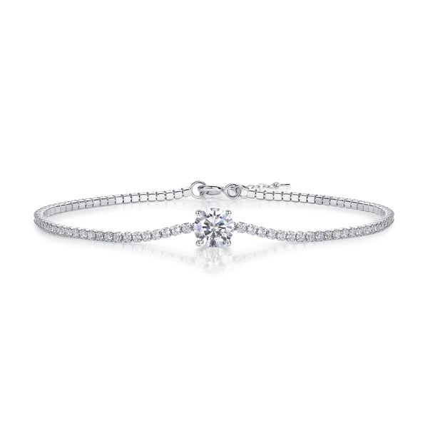 1Dawn Dew Beads Luxury Fashion Mossan Diamond Silver Jewelry Comparable To Natural Diamond Bracelet Prohibit TikTok sales - 5 - CJ