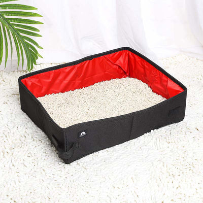 Portable Foldable Litter Box Waterproof Oxford Cloth - 0 - CJ