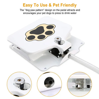Dog Water Fountain Outdoor Dog Pet Water Dispenser Step - on Activated Sprinkler - 5 - CJ