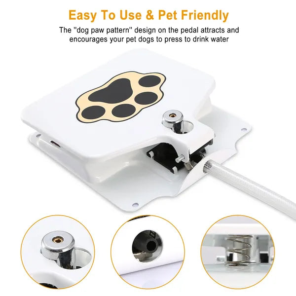 Dog Water Fountain Outdoor Dog Pet Water Dispenser Step - on Activated Sprinkler - 5 - CJ