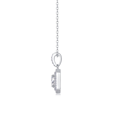 1Sugar Diamond - A Fashionable And Luxurious Diamond Jewelry Piece Set With 1 - carat Moissanite S925 Sterling Silver And Platinum - plated Pendant Prohibit TikTok sales - 5 - CJ