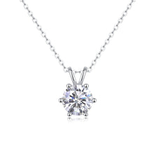 1Romantic Mark Luxury Fashion Diamond Pendant Necklace Set With Mosan Diamond Silver Ornaments Prohibit TikTok sales - 5 - CJ
