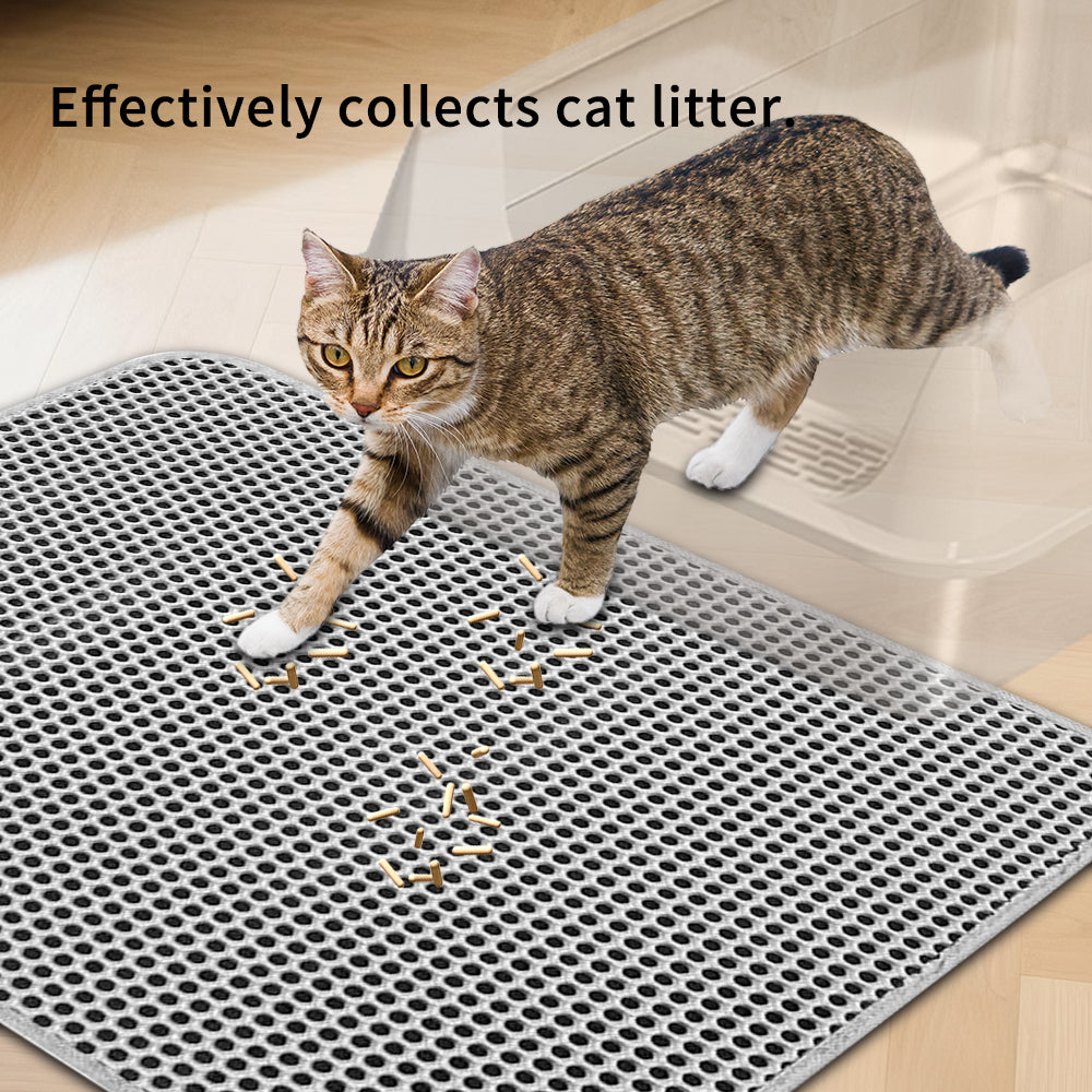 Premium Cat Litter Mat - Leak - Proof Waterproof Base & Non - Slip Backing - Effectively Traps And Filters Litter For A Cleaner, Dry Floor - 5 - CJ