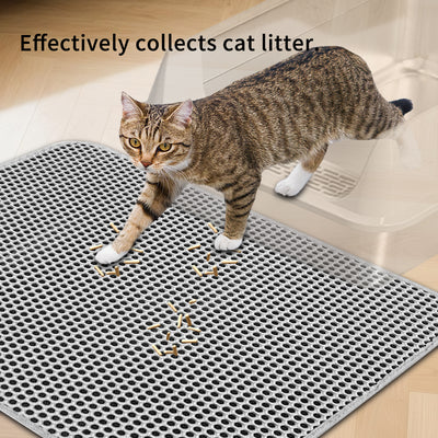 Premium Cat Litter Mat - Leak - Proof Waterproof Base & Non - Slip Backing - Effectively Traps And Filters Litter For A Cleaner, Dry Floor - 5 - CJ