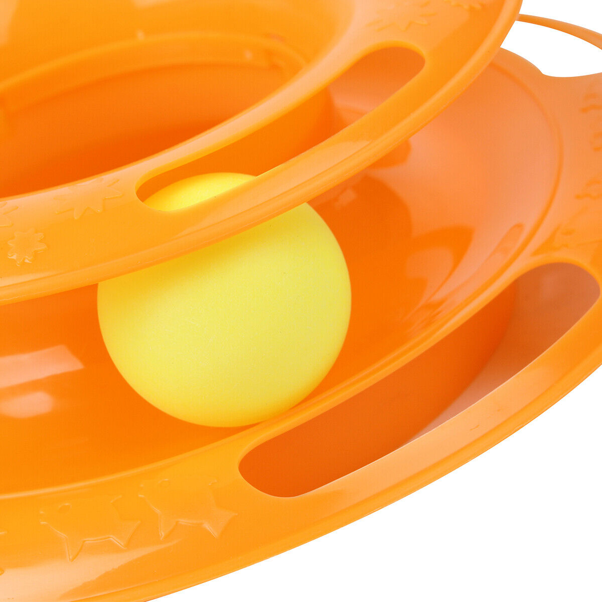 Pet Cat Crazy Ball Disk Interactive Toys Amusement Plate Trilaminar Funny Toy - 5 - CJ
