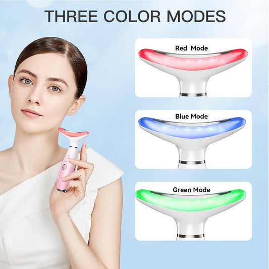 Skin Care Neck Face Massage Tool With Thermals, 3 - in - 1 Facial Massager - 5 - CJ