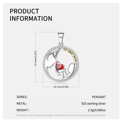 S925 Sterling Silver Mom&baby Necklace Mother's Day Series Ins Style Sweater Chain - 4 - https://x.com/titan_prim62775J
