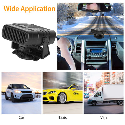 24V 200W Or  12V 120W Portable Car Heater Heating Fan 2 In 1 Defroster Demister Windshield Heater Automotive Cooling Fan - 5.0 - CJ