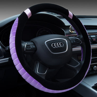 Steering wheel short plush car handle - 0 - CJ - Purple - 38cm - CJQCNBFX00032 - Purple - 38cm