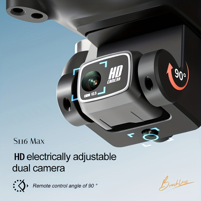 S116 MAX Drone With 4K Dual Camera, 360 Obstacle Avoidance, Brushless Motors, Optical Flow Positioning, WiFi FPV - 5 - CJ