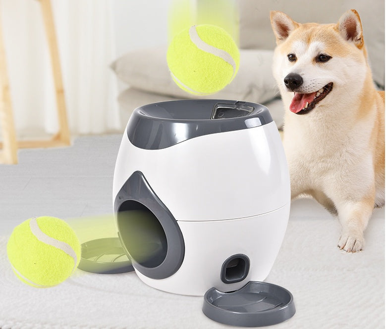 Smart Pet Feeder Tennis Ball Missing Device Throwing Reward Machine - 0 - CJ