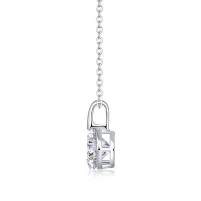 1Star - A Fashionable And Luxurious Diamond Jewelry Pendant Set With 2 - carat Moissan Diamond S925 Sterling Silver And Platinum Plating Prohibit TikTok sales - 5 - CJ