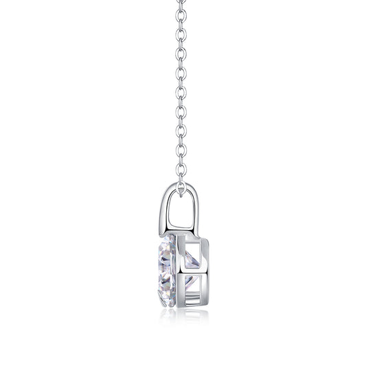 1Star - A Fashionable And Luxurious Diamond Jewelry Pendant Set With 2 - carat Moissan Diamond S925 Sterling Silver And Platinum Plating Prohibit TikTok sales - 5 - CJ