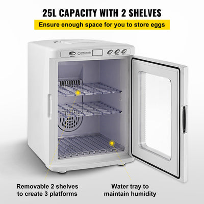 White Reptile Incubator 25L Scientific Lab Incubator Digital Incubator Cooling And Heating 5 - 42°C Reptile Egg Incubator 12V/110V Work For Small Reptiles - 5 - CJ