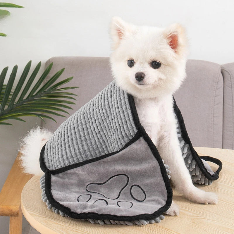 Absorbent Dog Towel, Microfiber Quick Drying Towel Machine Washable With Hand Pockets Pet Towel For Medium Large Dog Super Absorbent Pet Towel Quickly Dry Your Dog Or Cat After Bath Time - 5 - CJ