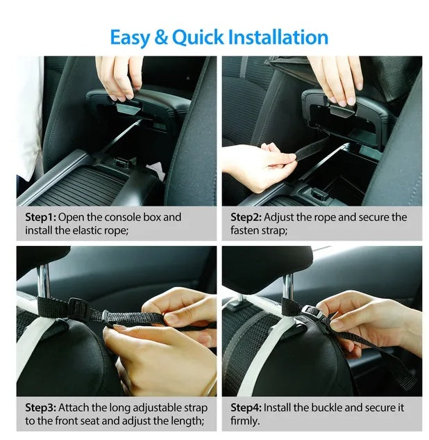 Car Net Pocket Handbag Holder Car Storage Netting Pouch Seat Side Storage Mesh Organizers Bag - 5.0 - cjdropshipping