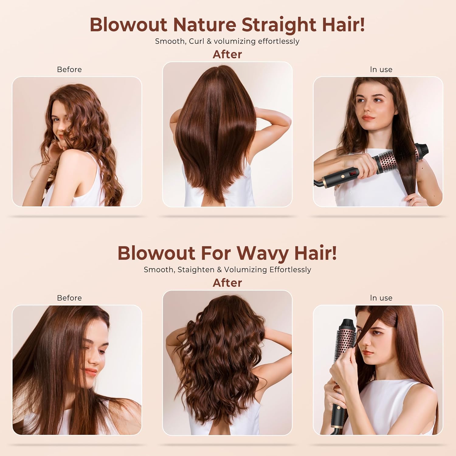Hot - Air Brushes Thermal Brush 1.5 Inch Curling Iron Volumizing Brush - 5 - CJ