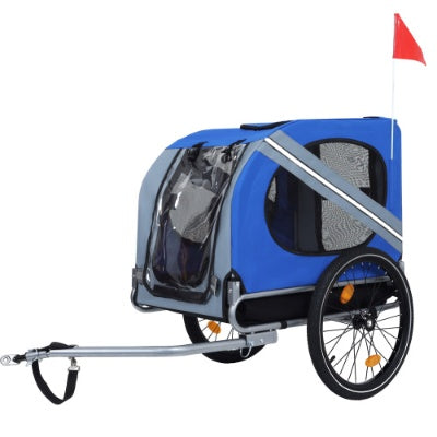 Large Folding Bike Trailer For Dogs  120LB Capacity All - Terrain Pet Carrier, Durable Steel Frame For Cycling, Jogging, Camping  Outdoor Adventures - 5 - cjdroshippping