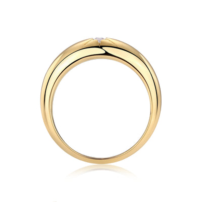 1Eight - prong Radiance - A Fashionable And Luxurious Jewelry Piece Set With Moissanite S925 Sterling Silver And Gold - plated Diamond Prohibit TikTok sales - 5 - CJ