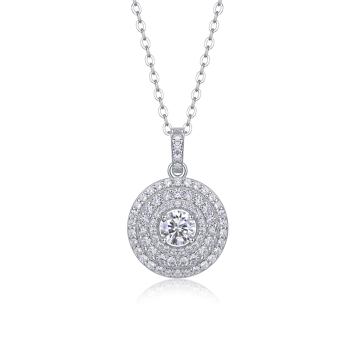 1White Dune - A Fashionable And Luxurious Diamond Jewelry Pendant Set With Moissanite S925 Sterling Silver And Platinum Plating Prohibit TikTok sales
