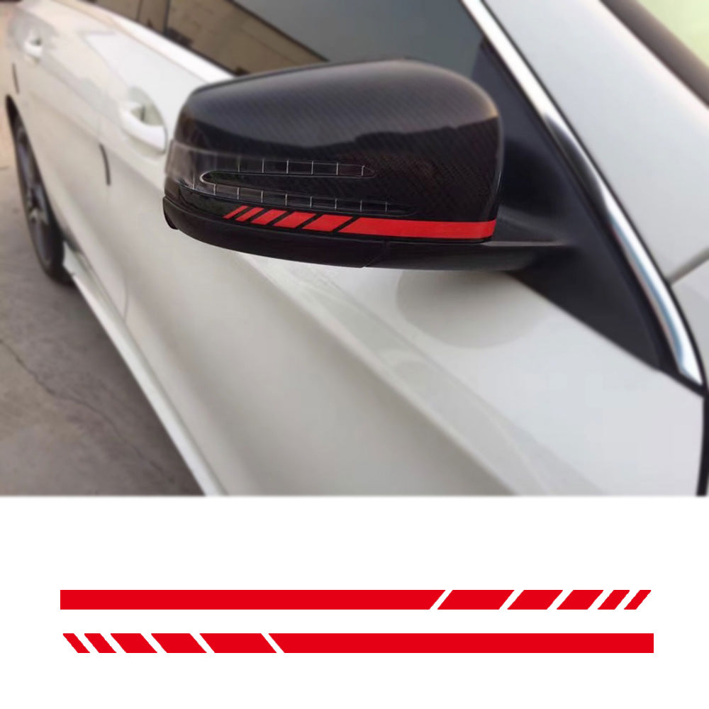 Side Mirror Striped Car Sticker - 0 - CJ