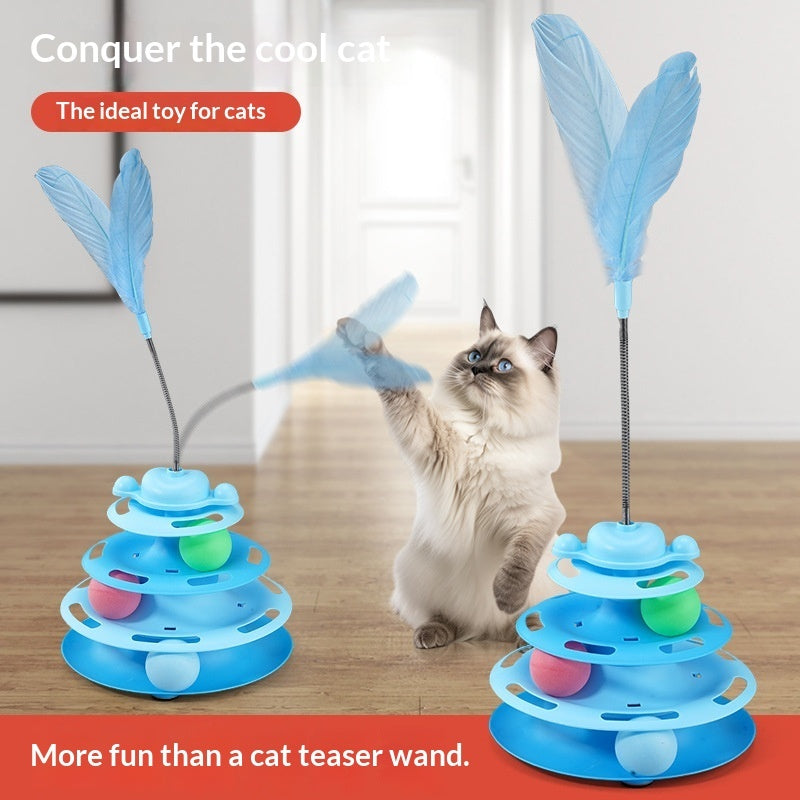 Cat Toy Self - Entertainment Cat Turntable Ball - 0 - CJ