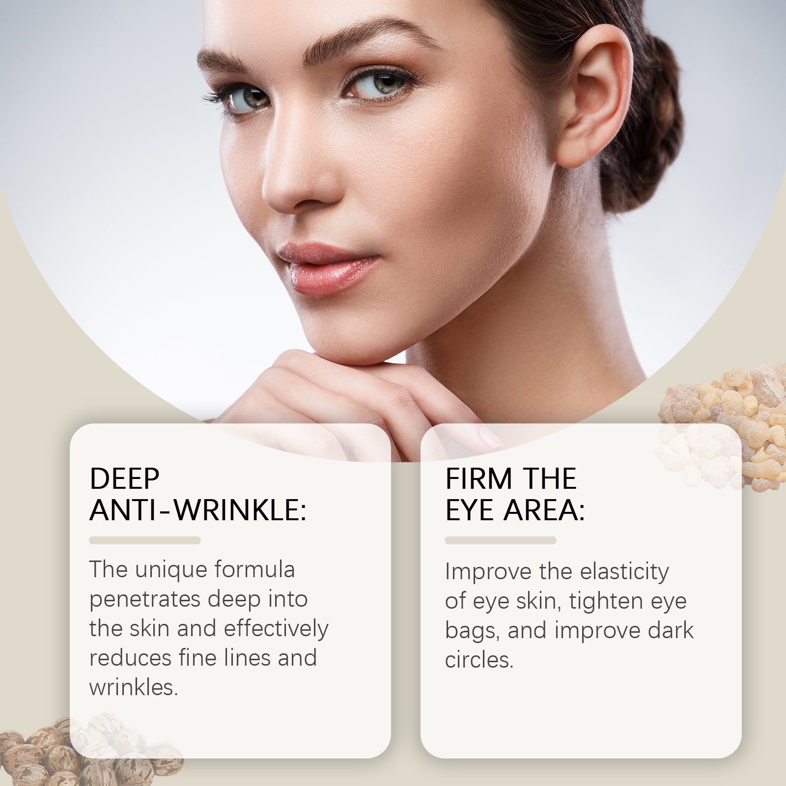 OUHOE Firming Eye Ball Essential Oil, Gentle Care Firming Eye Skin Moisturizing And Hydrating Eye Care - 5 - CJ