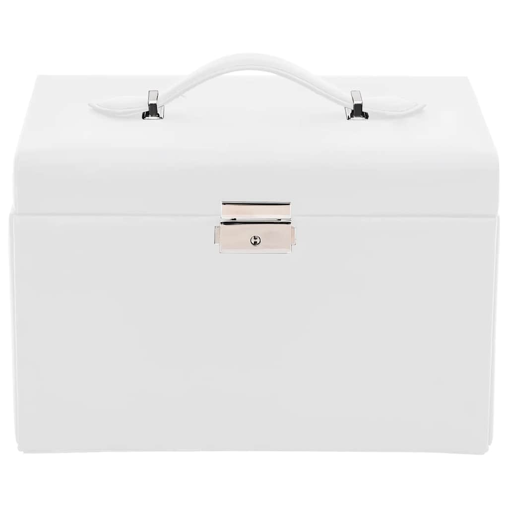 3 - Tier Jewelry Box with Mirror, Lockable - 5 - CJ