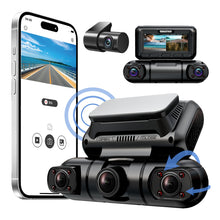 Hainatech 360 Degree View 4 Channel Dash Cam Front And Rear Inside Left Right, Dash Camera For Cars, Built - in GPS WiFi Night Vision, 24  7 Recording Parking Mode Monitor, Free 128G Card - 4 - CJ - Black - CJHS232611301AZ