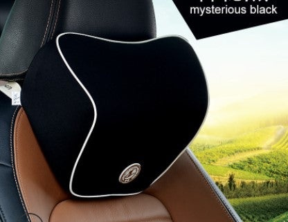 Car Memory Cotton Lumbar Suit Pillow Back Pad Waist Car Interior Seat Four Seasons Universal New Slow Rebound - 0 - CJ - PILLOW - Black - CJQCNBQC00051 - PILLOW - Black