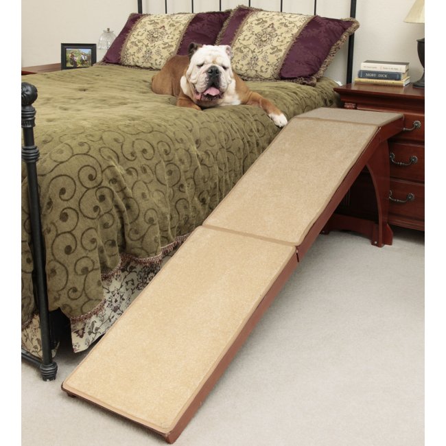 Wood Bedside Dog Ramp